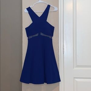 Blue evening dress